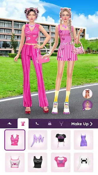 College Dress Up for Girls [MOD: открыты все наряды и аксессуары] Screenshot 2