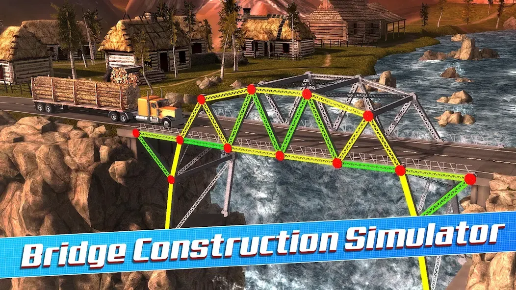 Bridge Construction Simulator [MOD: безлимитные деньги и все уровни открыты] Screenshot 1