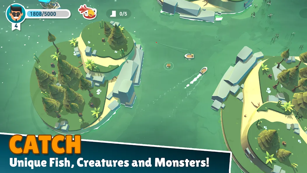 Creatures of the Deep: Fishing [MOD: безлимитные деньги и ресурсы] Screenshot 2