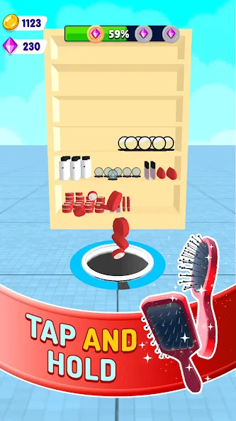 Hole and Fill: Collect Master! [MOD: безлимитные деньги и всё открыто] Screenshot 4
