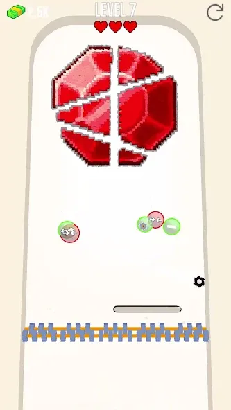 Saw Brick Crusher – Pong 3D [MOD: разблокированы все уровни и скины] Screenshot 1