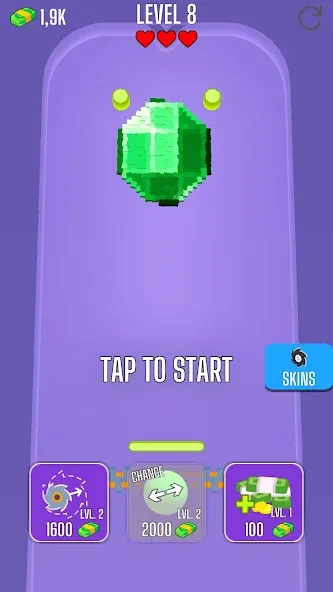 Saw Brick Crusher – Pong 3D [MOD: разблокированы все уровни и скины] Screenshot 2