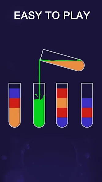 Color Sort Puzzle-Puzzle Game [MOD: безлимитные подсказки и открыты все уровни] Screenshot 4