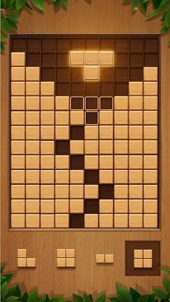 QBlock: Wood Block Puzzle Game [MOD: без рекламы и безлимитные подсказки] Screenshot 1