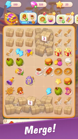 Merge Hotel Empire: Design [MOD: много денег и алмазов] Screenshot 2