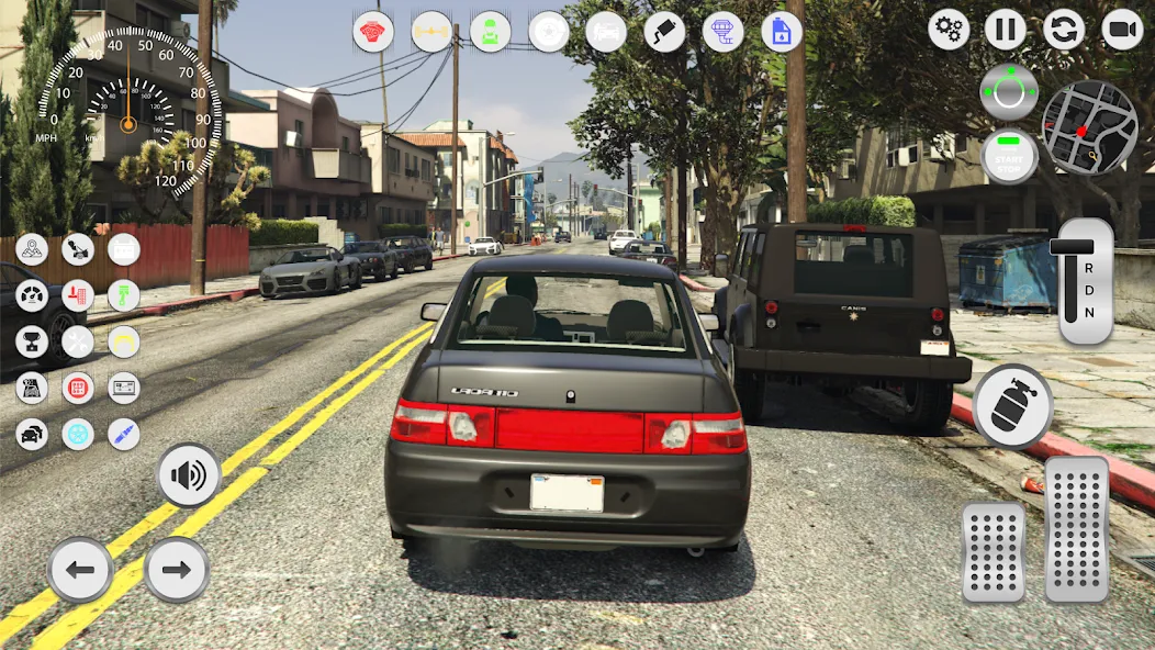 Lada 2110: Urban Simulator [MOD: безлимитные деньги и топливо] Screenshot 2