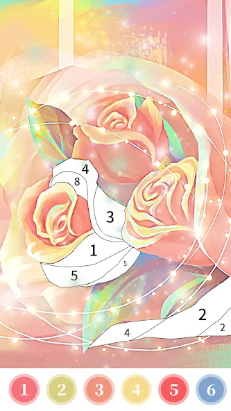 Rose Coloring Book Color Games [MOD: без рекламы и все раскраски открыты] Screenshot 2