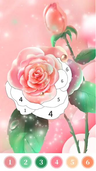 Rose Coloring Book Color Games [MOD: без рекламы и все раскраски открыты] Screenshot 5