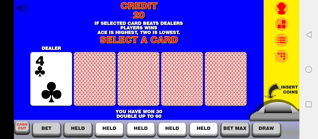 Video Poker with Double Up [MOD: безлимитные монеты и двойная ставка] Screenshot 3