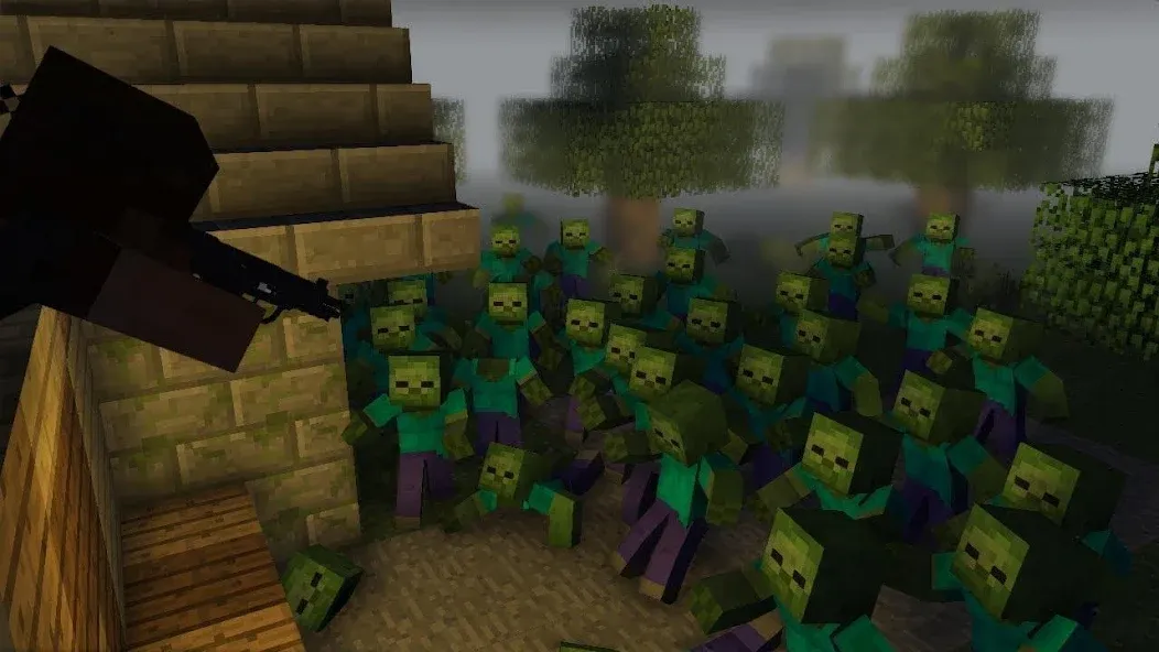 Zombie Apocalypse map for MCPE [MOD: зомби-апокалипсис для выживания] Screenshot 2