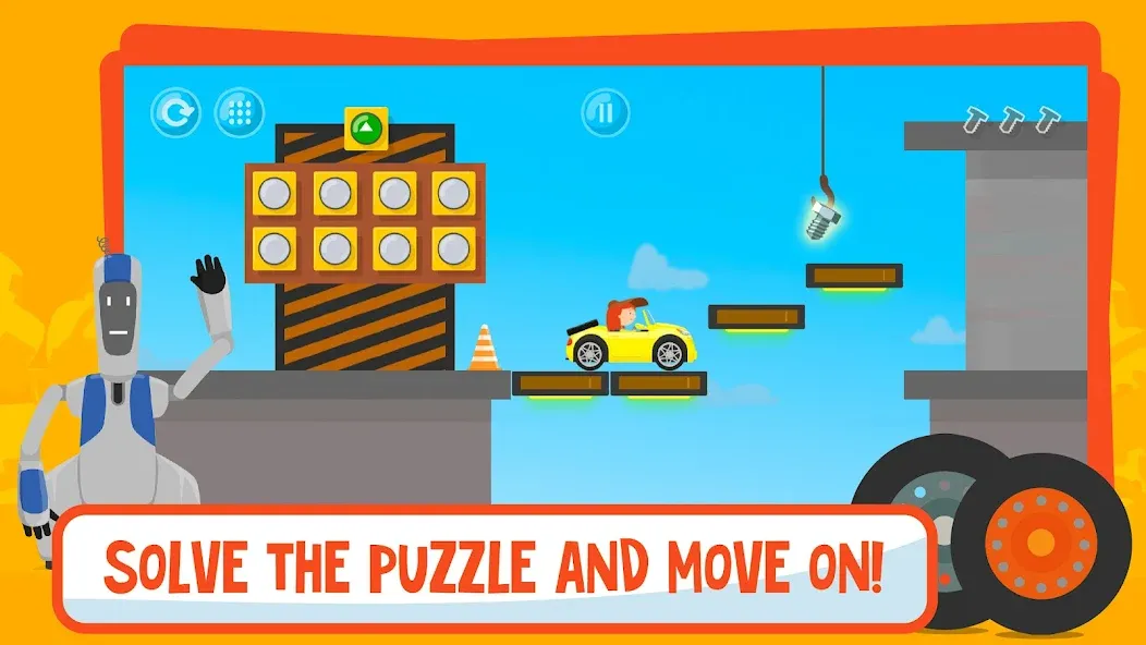 McWheelie logic games for kids [MOD: открыты все уровни и машины] Screenshot 1