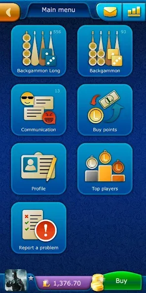 Backgammon LiveGames online [MOD: без рекламы и безлимитные фишки] Screenshot 1