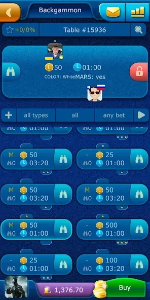 Backgammon LiveGames online [MOD: без рекламы и безлимитные фишки] Screenshot 4