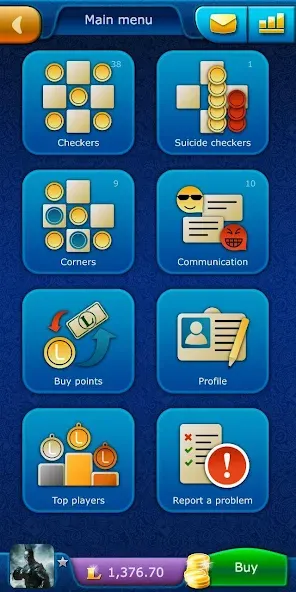 Checkers LiveGames online [MOD: игра без рекламы и все функции открыты] Screenshot 1