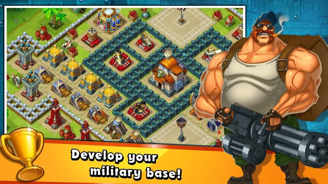 Jungle Heat: War of Clans [MOD: безлимитные ресурсы и алмазы] Screenshot 4