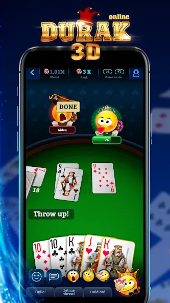 Durak Online 3D [MOD: без рекламы и быстрый прогресс] Screenshot 1