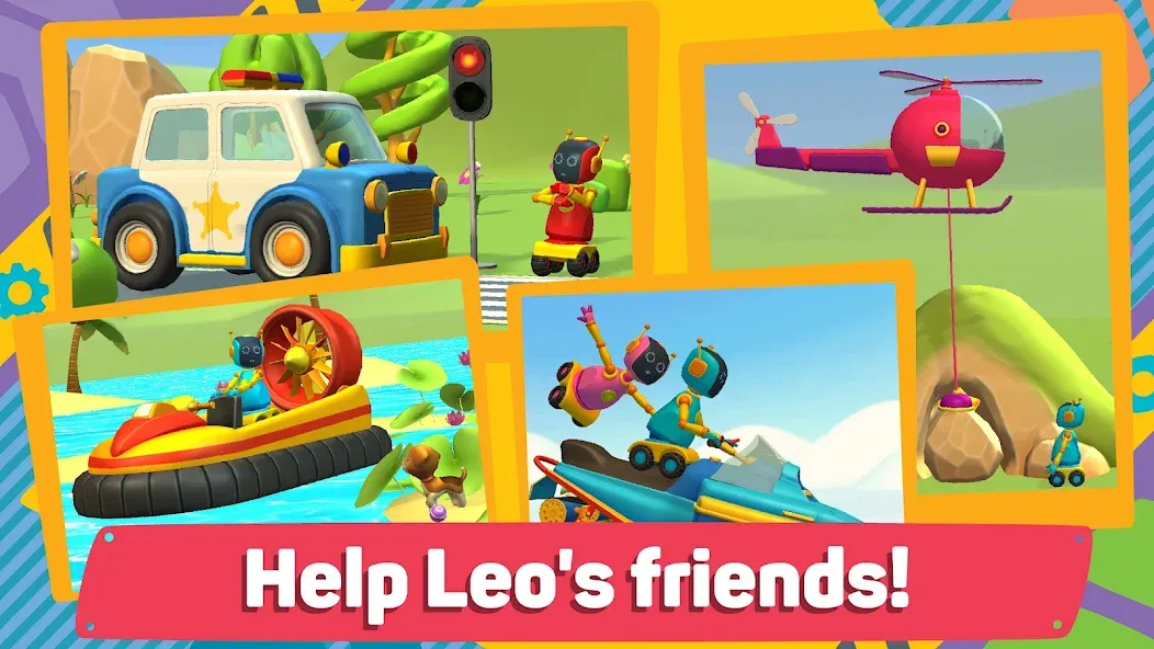 Leo 2: Puzzles &amp; Cars for Kids [MOD: безлимитные деньги и все машины открыты] Screenshot 2