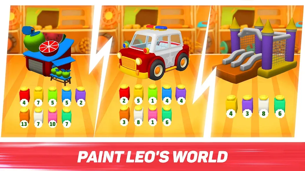 Leo Runner: car games for kids [MOD: безлимитные деньги и все машины открыты] Screenshot 3