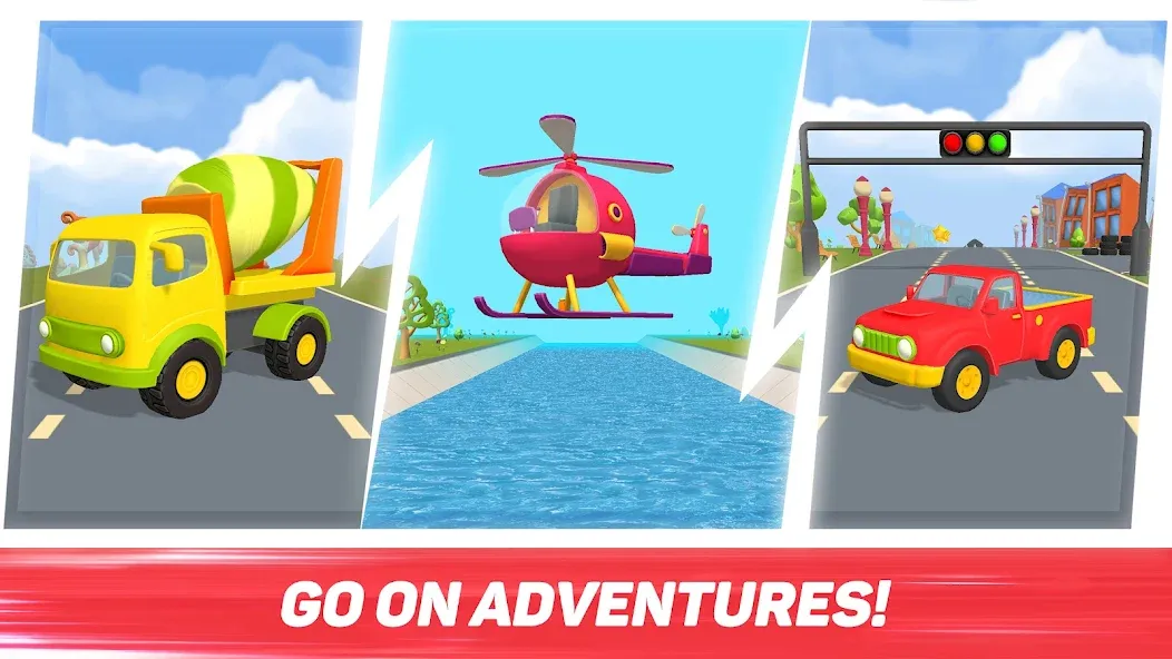 Leo Runner: car games for kids [MOD: безлимитные деньги и все машины открыты] Screenshot 4