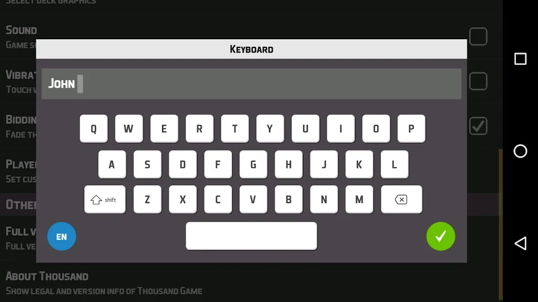 Thousand Card Game (1000] [MOD: бесконечные очки и открыты все карты] Screenshot 5