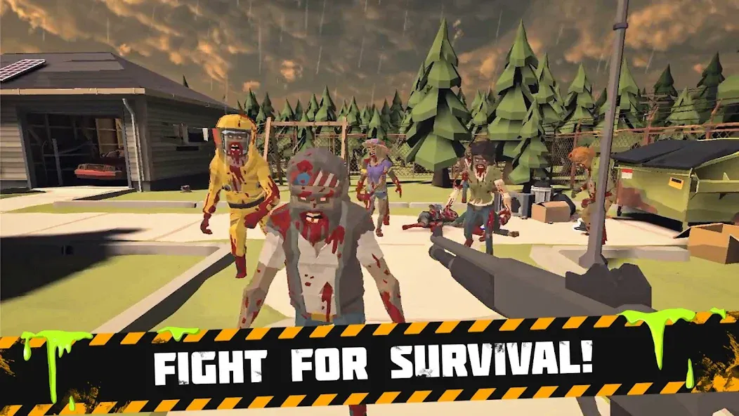 Bunker: Zombie Survival Games [MOD: безлимитные ресурсы и оружие] Screenshot 2