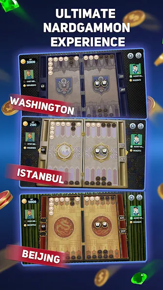 Narde Tournament [MOD: безлимитные монеты и все турниры] Screenshot 2