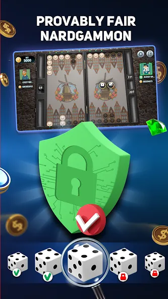 Narde Tournament [MOD: безлимитные монеты и все турниры] Screenshot 5