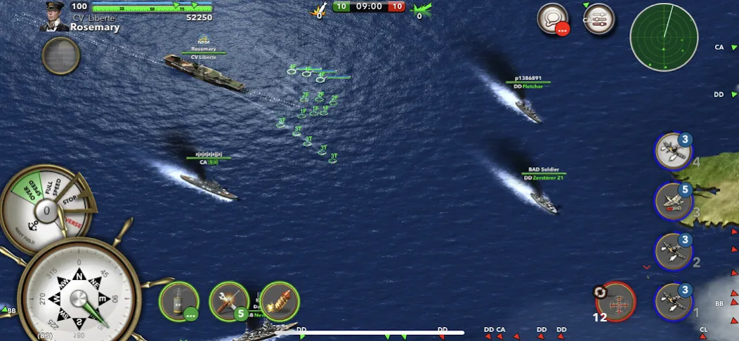 Navy Field: Online Sea Battles [MOD: безлимитные ресурсы и усиленный флот] Screenshot 1