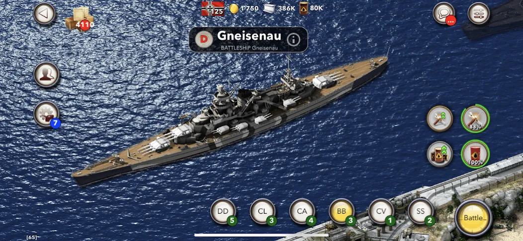 Navy Field: Online Sea Battles [MOD: безлимитные ресурсы и усиленный флот] Screenshot 2
