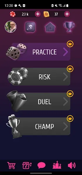 Farkle Pro - 10000 dice game [MOD: безлимитные броски и очки] Screenshot 1