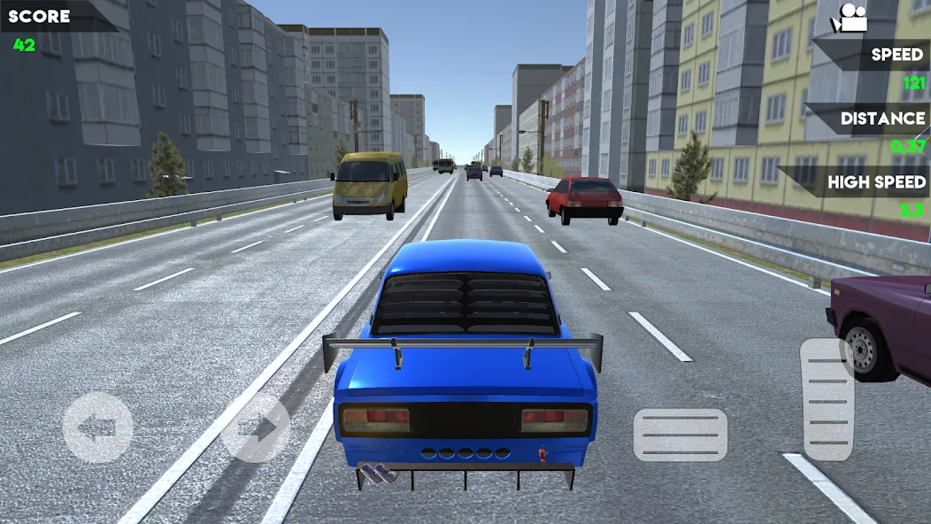 Turbo VAZ: Traffic Racer [MOD: безлимитные деньги и топливо] Screenshot 3