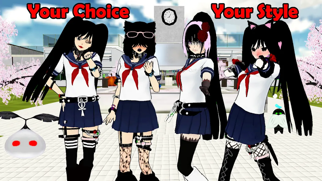 SchoolGirl AI 3D Anime Sandbox [MOD: открыты все возможности игры] Screenshot 1