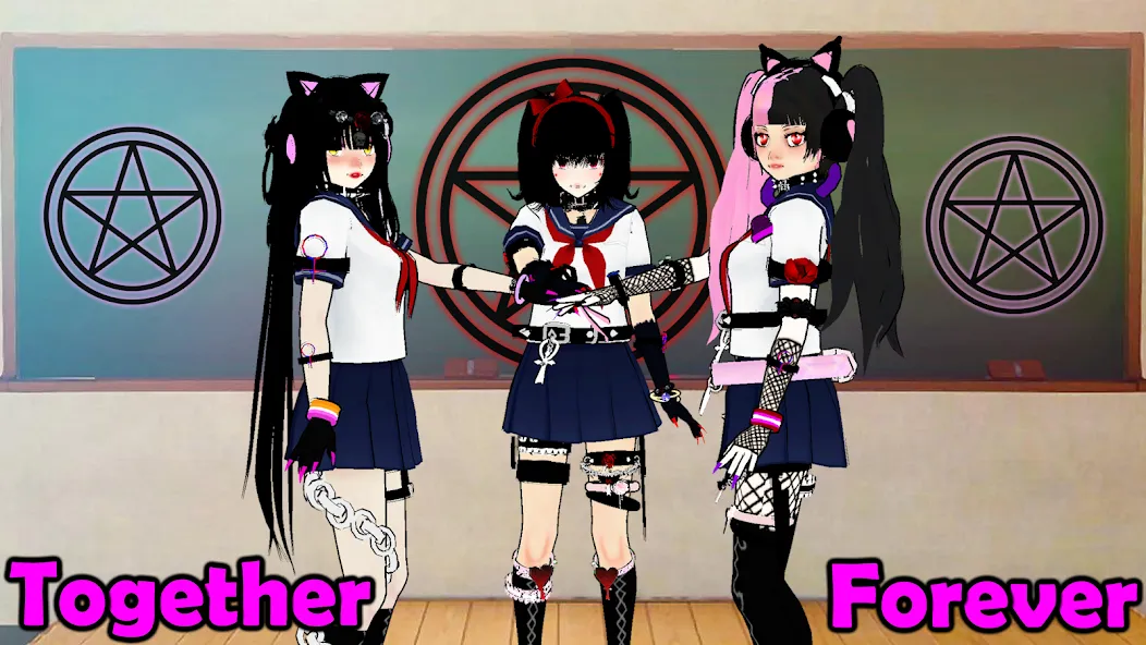 SchoolGirl AI 3D Anime Sandbox [MOD: открыты все возможности игры] Screenshot 2