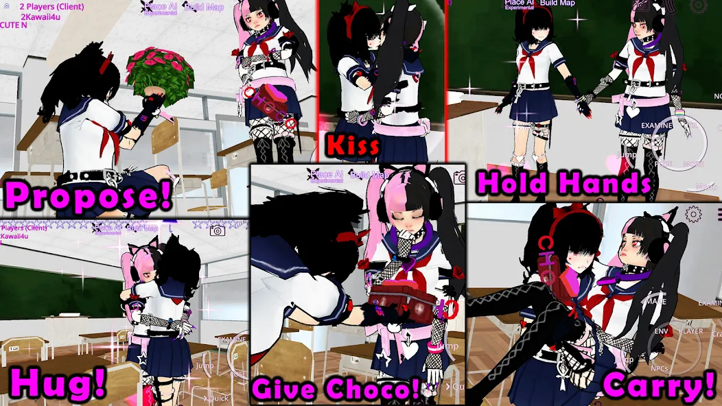 SchoolGirl AI 3D Anime Sandbox [MOD: открыты все возможности игры] Screenshot 3
