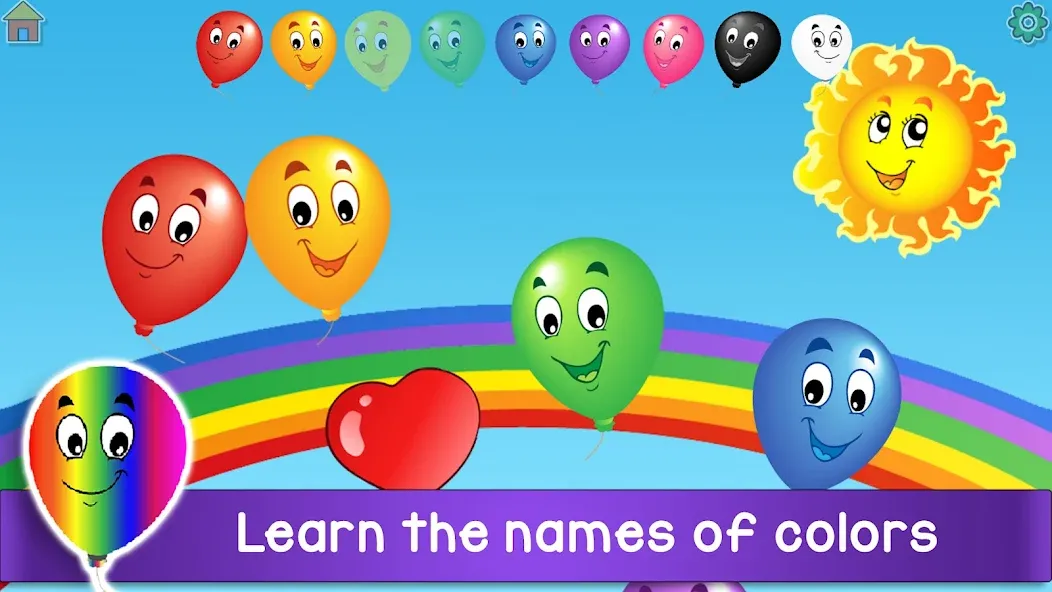 Kids Balloon Pop Game [MOD: яркие воздушные шарики и весёлая игра] Screenshot 5