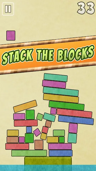 Drop Stack Block Stacking Game [MOD: без рекламы и бесконечные блоки] Screenshot 2
