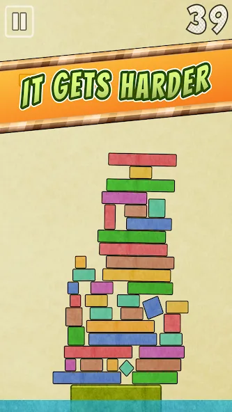 Drop Stack Block Stacking Game [MOD: без рекламы и бесконечные блоки] Screenshot 5