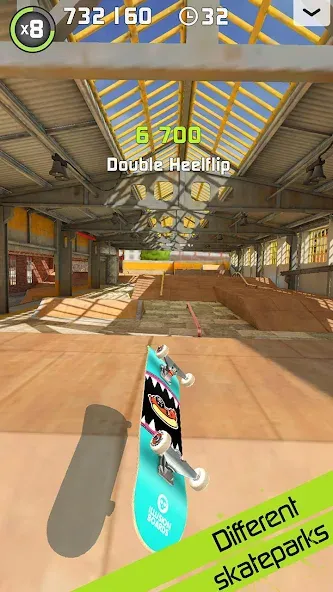 Touchgrind Skate 2 [MOD: безлимитные деньги и все доски открыты] Screenshot 3