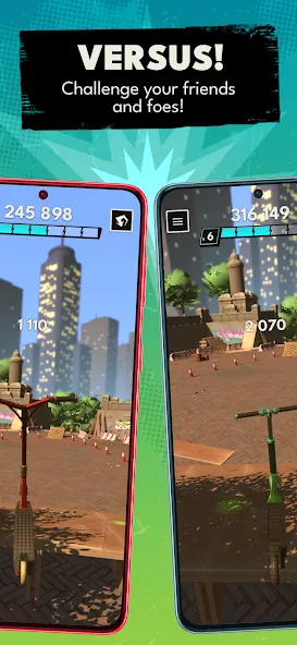 Touchgrind Scooter [MOD: безлимитные деньги и все трюки] Screenshot 4