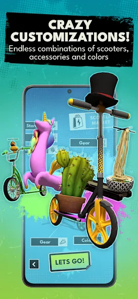 Touchgrind Scooter [MOD: безлимитные деньги и все трюки] Screenshot 5