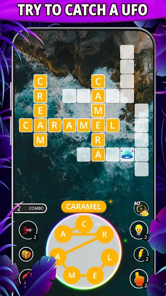 Word connect: word search game [MOD: безлимитные подсказки и монеты] Screenshot 1
