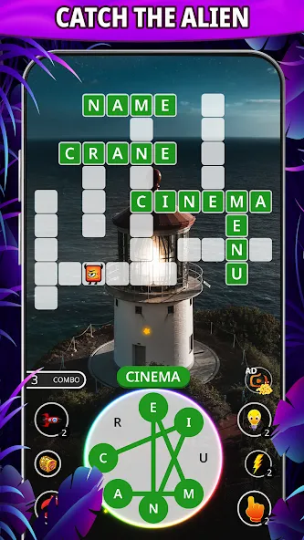 Word connect: word search game [MOD: безлимитные подсказки и монеты] Screenshot 3