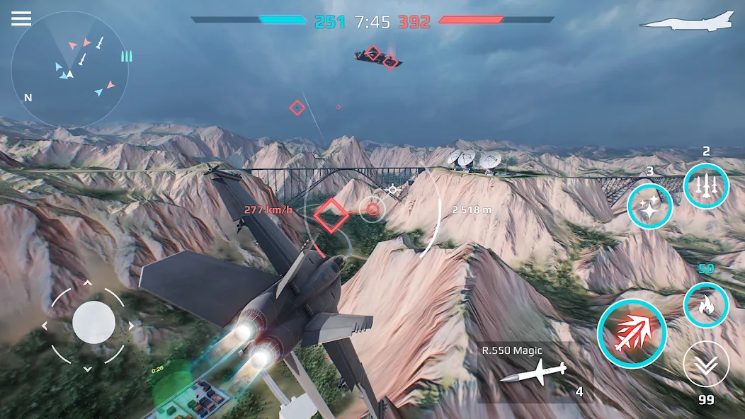 Sky Combat: War Planes Online [MOD: безлимитные деньги и топливо] Screenshot 2