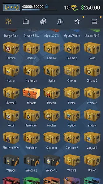 Case Simulator Ultimate CS 2 [MOD: безлимитные деньги и редкие скины] Screenshot 2