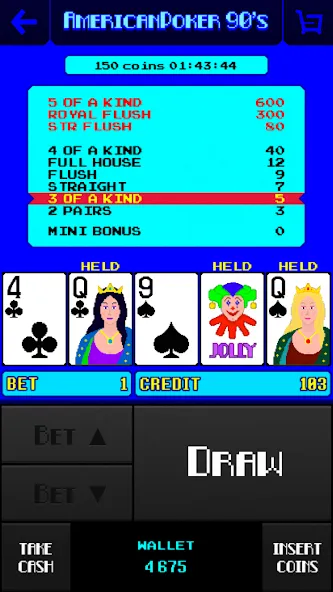 American Poker 90's Casino [MOD: безлимитные фишки и бонусы] Screenshot 2