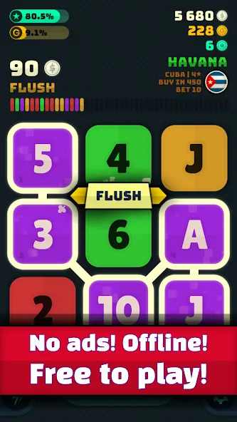 Merge Poker [MOD: безлимитные фишки и все бонусы] Screenshot 3