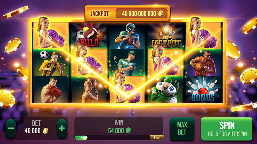 Casino All Star: Poker &amp; Slots [MOD: безлимитные фишки и бесплатные вращения] Screenshot 3