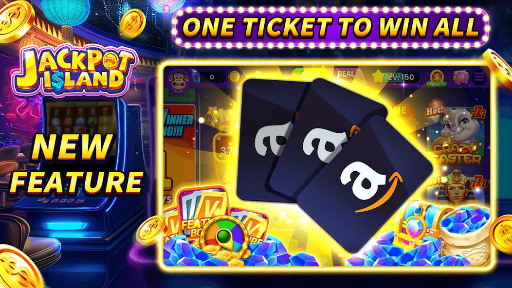 Jackpot Island - Slots Machine [MOD: безлимитные монеты и бонусы] Screenshot 3