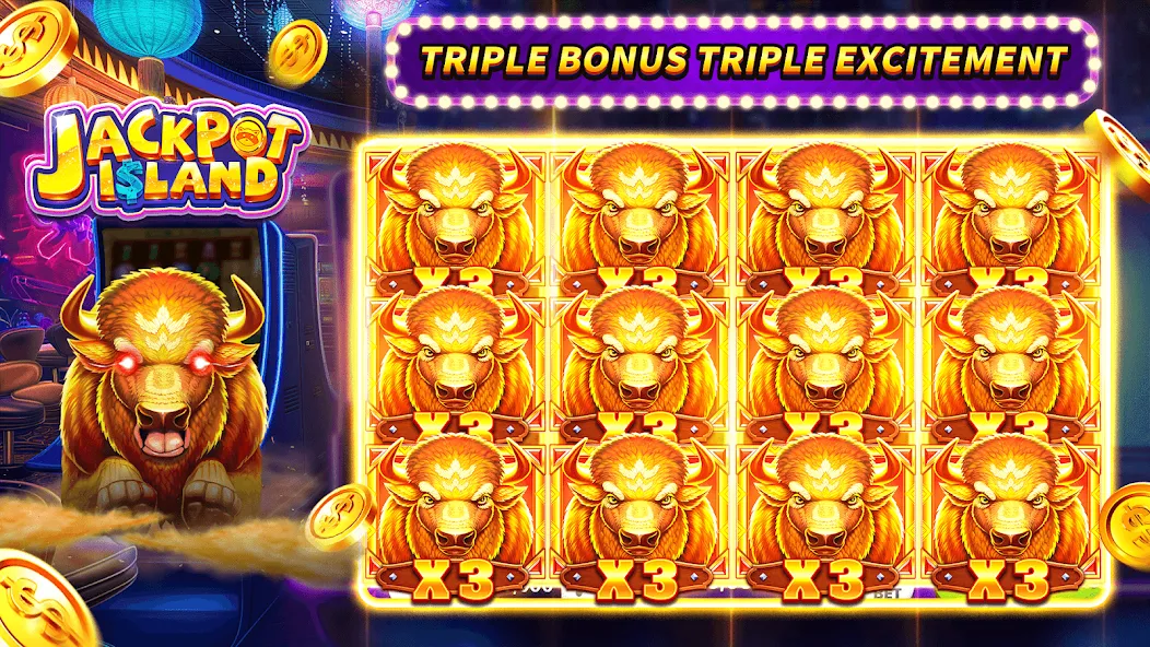 Jackpot Island - Slots Machine [MOD: безлимитные монеты и бонусы] Screenshot 5