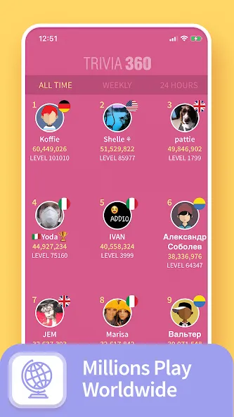 TRIVIA 360: Quiz Game [MOD: все категории разблокированы] Screenshot 4